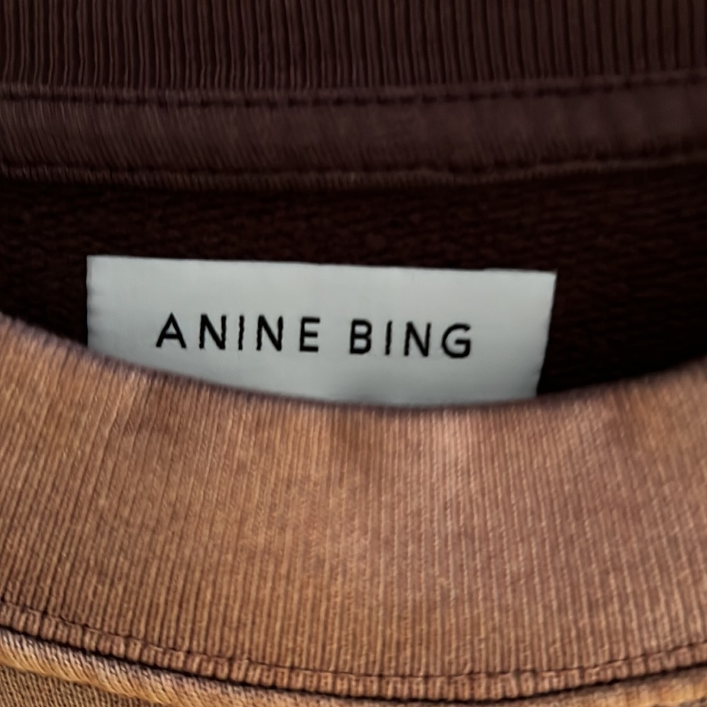 Anine Bing Brown and Gold Ombre Sweatshirt - Picture 8 of 14